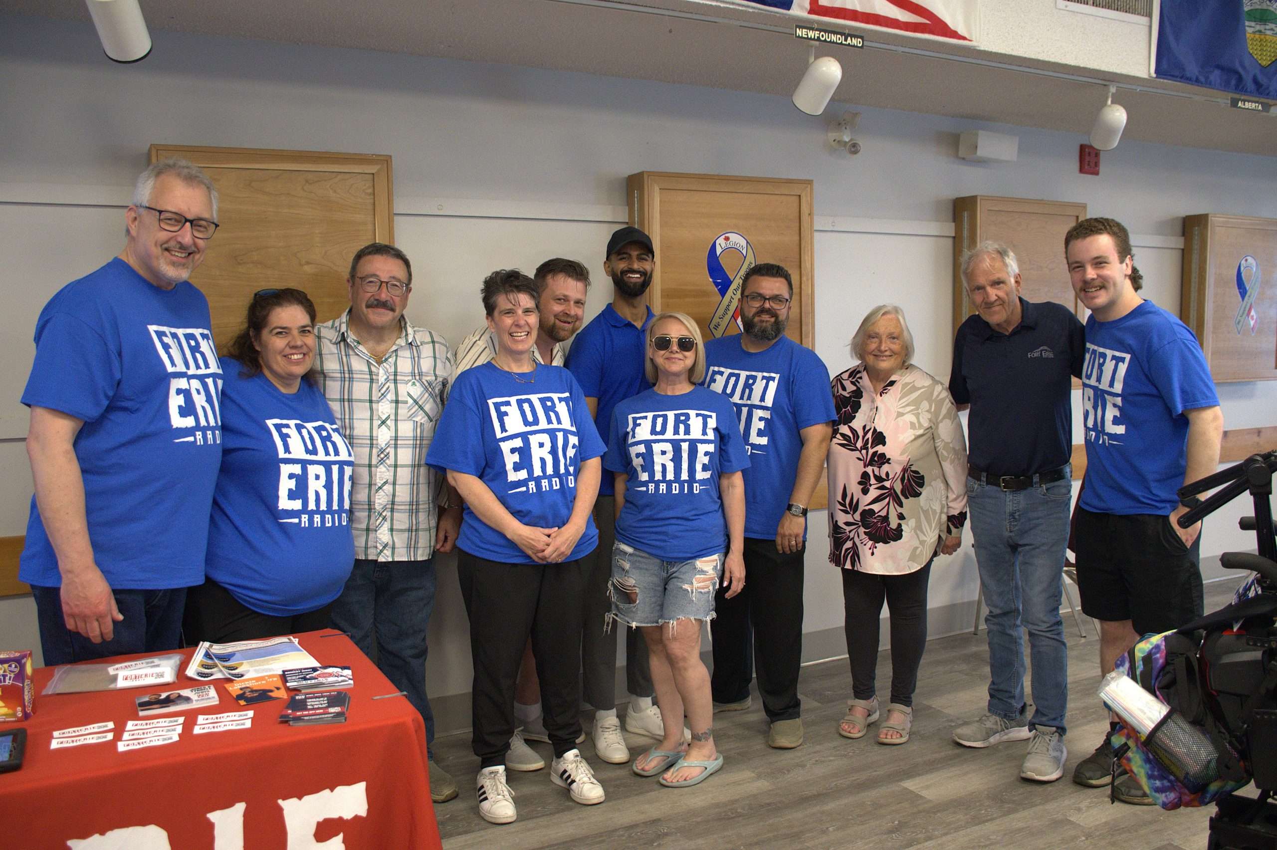 Members of the Fort Erie Radio team with local politicians and dignitaries.